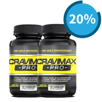 Giảm 20% cho combo 2 lọ viên uống hỗ trợ điều trị xuất tinh sớm Cravimax-Pro