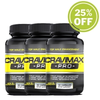 Giảm 25% cho combo 3 lọ viên uống hỗ trợ điều trị xuất tinh sớm Cravimax-Pro
