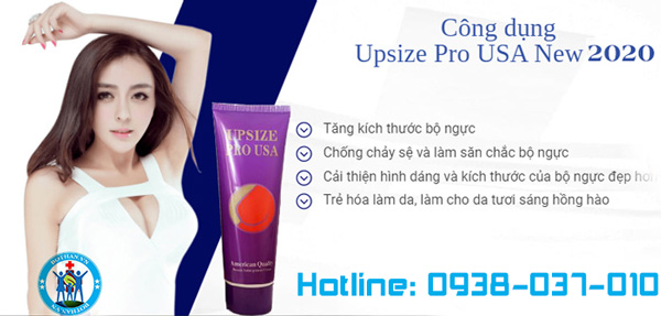 Công dụng kem nở ngực Upsize Pro USA