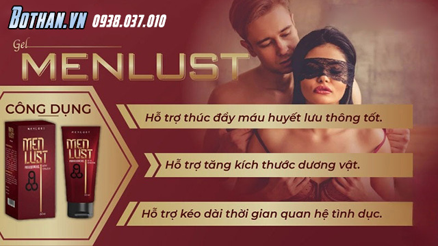 menlust gel công dụng