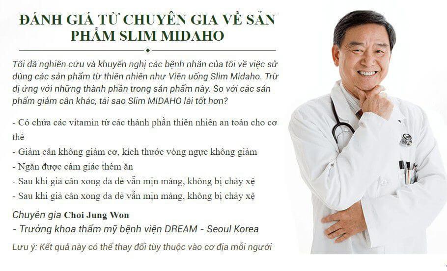 đánh giá chuyên gia về slim midaho