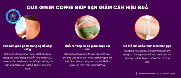 Viên uống hỗ trợ giảm cân Green Coffee Olix 60 viên