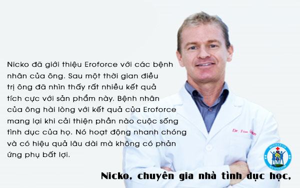 Eroforce cải thiện tình trạng xuất tinh sớm nhanh chóng