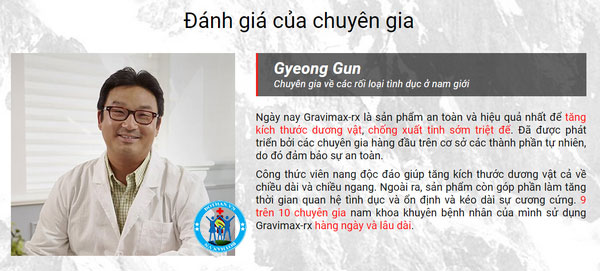 Viên uống hỗ trợ trị xuất tinh sớm ở nam giới GRAVIMAX-RX