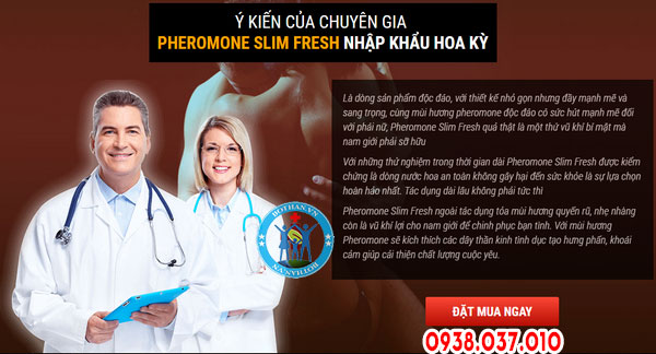 Nước hoa nam cao cấp Pheromone Slim Fresh