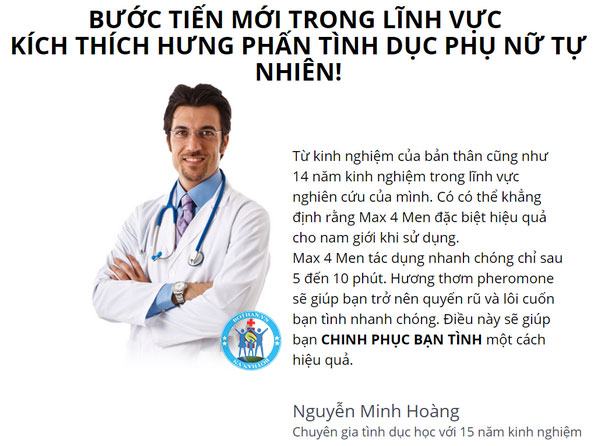 Nước hoa cho nam cao cấp Max 4 Men