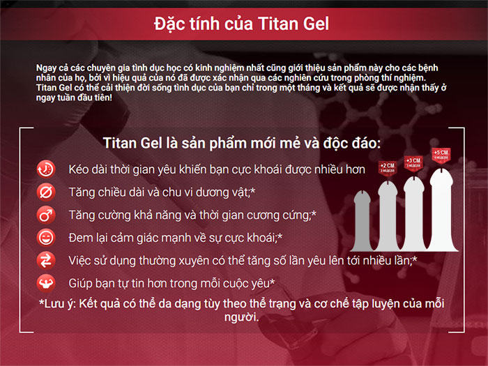 Bác sỹ nói gì về gel titan vậy?