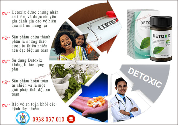 Detoxic tiêu diệt ký sinh trùng hiệu quả giúp đẹp da
