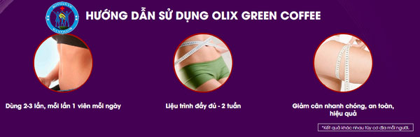 Viên uống hỗ trợ giảm cân Green Coffee Olix 60 viên