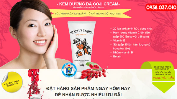 Kem chống lão hóa da cho nữ Goji Cream