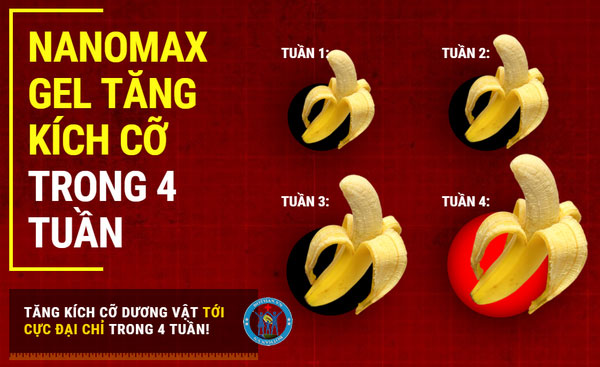 Nanomax Gel tăng kích thước dương vật nhanh chóng