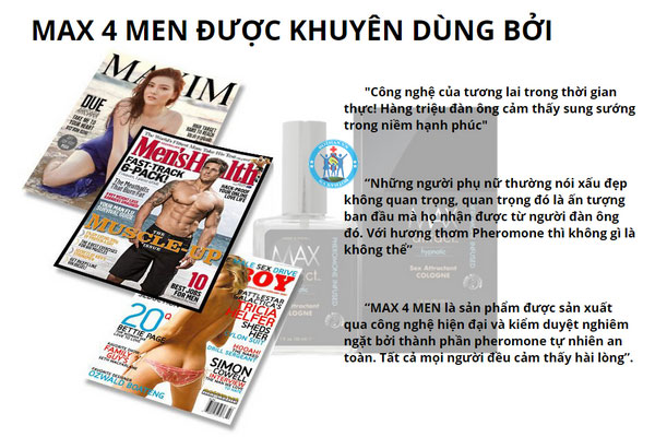 Nước hoa cho nam cao cấp Max 4 Men