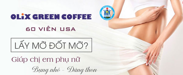 Viên uống hỗ trợ giảm cân Green Coffee Olix 60 viên