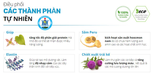 Gel Titan tăng kích thước dương vật của Nga