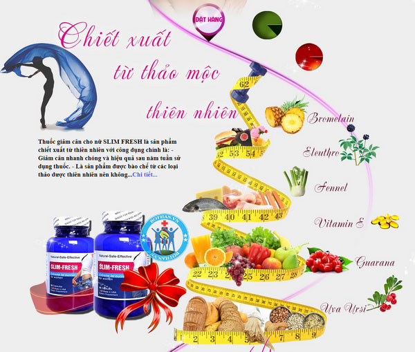 Viên uống giảm cân Slim Fresh For Women