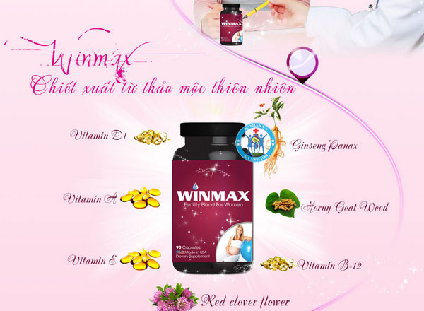 Viên uống hỗ trợ điều trị vô sinh nữ Winmax For Women