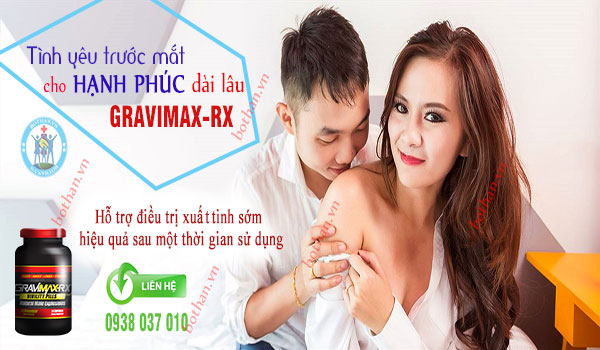 Thông tin về Gravimax Rx điều trị xuất tinh sớm