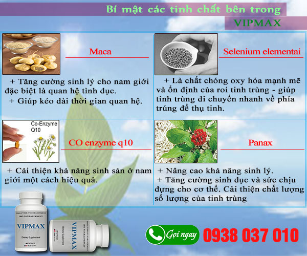Viên uống hỗ trợ trị xuất tinh sớm VIPMAX-PILLS-USA