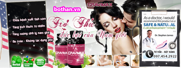 Điều trị xuất tinh sơm Cravimax Cravimax yeusinhly bothan
