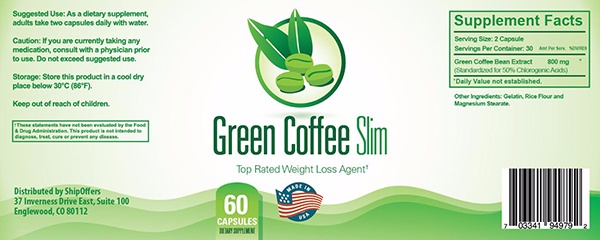 Hình bao bìa của viên uống giảm cân Green Coffee green-coffee-slim-compressed