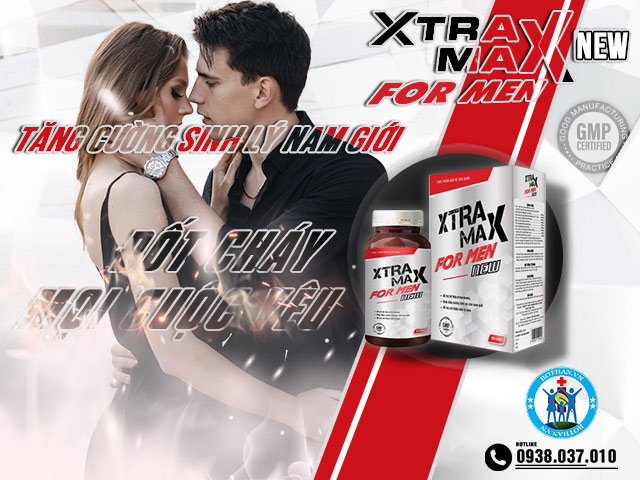 Xtramax For Men hỗ trợ tăng cường sinh lý, kéo dài thời gian quan hệ