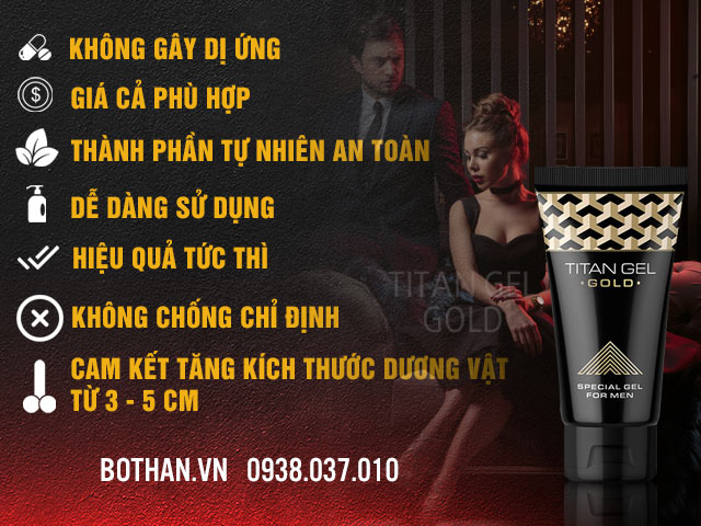 Ưu điểm của Titan Gel Gold