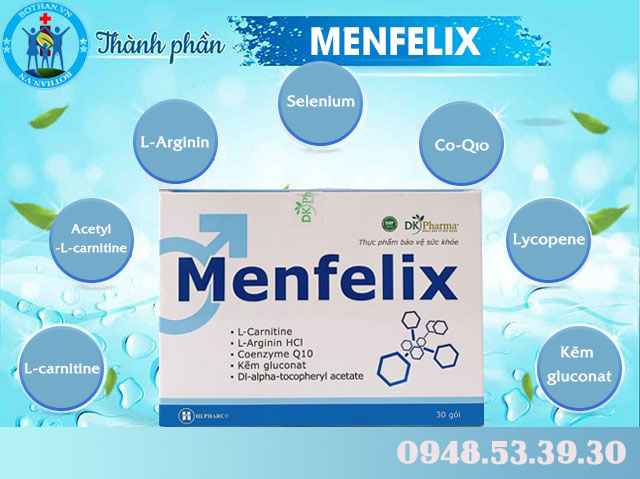 thành phần có trong sản phẩm menfelix
