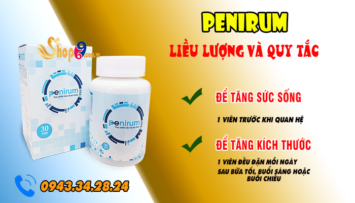 liều lượng và quy trình sử dụng penirum