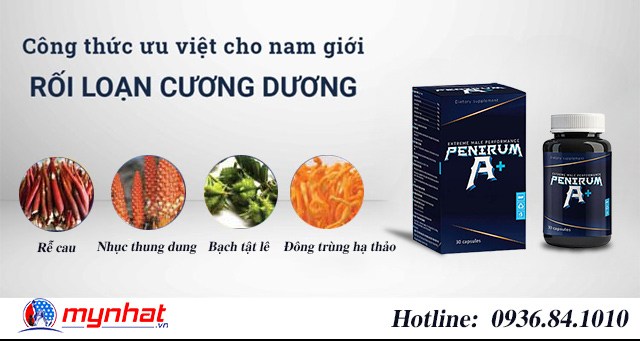 Sử dụng thuốc Penirum A+ để điều trị rối loạn cương dương ở người trẻ