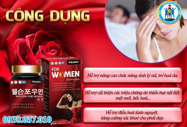 công dụng sản phẩm welson for women